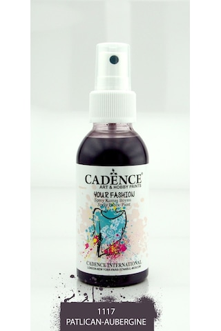 Cadence Your Fashion Sprey Kumaş Boyası 100Ml - 1117 Patlıcan