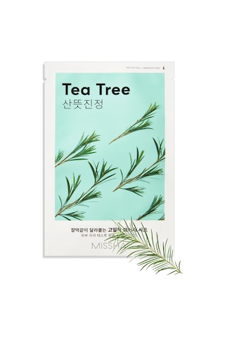 Missha Çay Ağacı Yağı İçerikli Sivilce Karşıtı Yaprak Maske 1 Adet Airy Fit Sheet Mask Tea Tree
