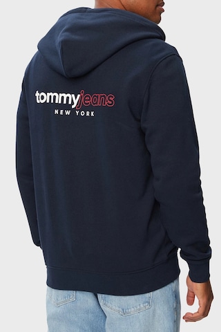 Tommy Jeans Pamuklu Regular Fit Kapüşonlu Sweat Erkek Sweat Dm0dm23404 C1g Lacivert