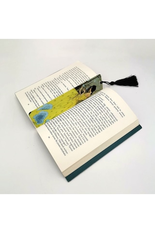 Baharın Vaadi Majorie Miller Baskılı, Püsküllü Kitap Ayracı Hediyelik Bookmark,ayraç-108