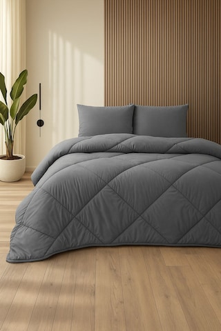Formeya Antrasit Gri Soft Kışlık Yorgan Tek Kişilik 155X215