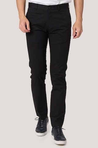 White Stone 2025-k P1046 Zaha Gabardın Keten Pantolon Siyah Siyah
