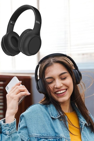 Kulak Üstü Kulaklık Kablosuz Bluetooth Gürültü Önleyici Uzun Şarjlı