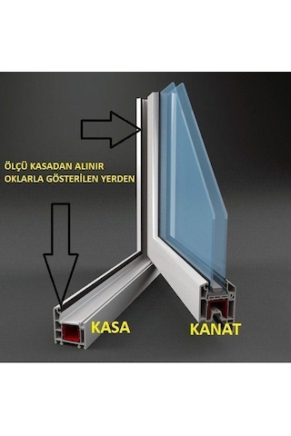 Menteşeli Sineklik Standart Pencere Sinekliği En:00-90 Boy00-140