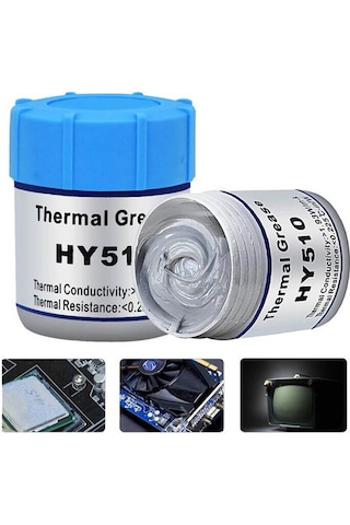 HY 510 Termal Macun 10G 1.93W/m-k - Cpu Gpu Ps4 Ps3 Pc Soğutma Macunu Pastası - Silikon Gres - 20gr