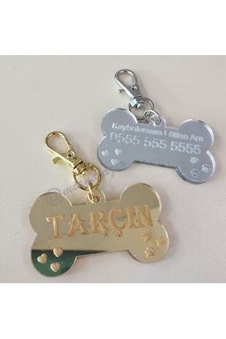 Kedi Köpek Künye Kemik Şeklinde Köpek Künyesi Köpek Isimliği