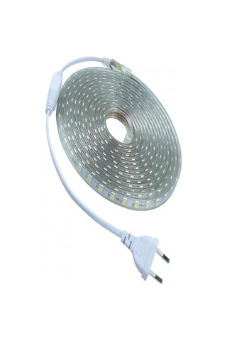 Flexible Strip Hortum Şerit Led Işık - 220 Volt Mavi 2 Metre