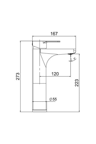 Nsk N3016429 Alora Pro Yüksek Lavabo Bataryası Mat Siyah