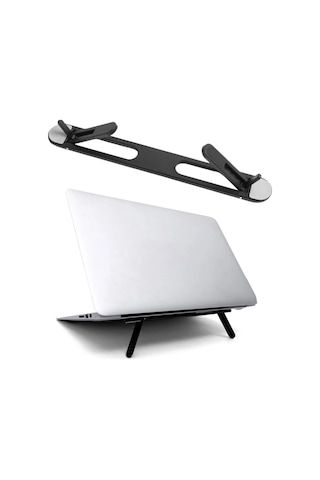 2 Kademeli Katlanabilir Laptop Standı - Kendiliğinden Güçlü Yapışkanlı, Ergonomik Tablet Yükseltici Bx40
