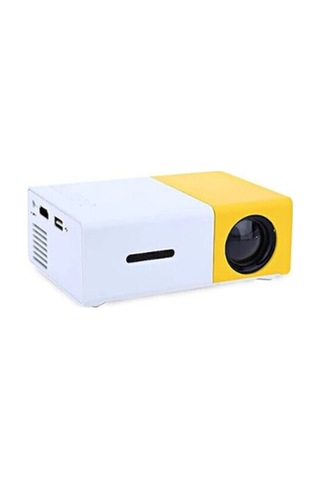 Taşınabilir Mini Led Projeksiyon Cihazı Ev Sinema Sistemi, Çoklu Bağlantı Hdmı/usb/av Ve Kumandalı Taşınabilir Projektör Siyah - 936870599