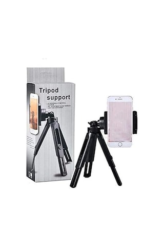 Taşınabilir Aksiyon Kamera Cep Telefonu Yükseklik Ve Yön Ayarlı Mini Tripod 360 Dönen Mini Trıpod 28 Cm Standart