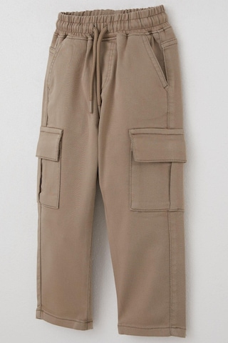 Breeze Erkek Çocuk Pantolon Kargo Cepli Beli Lastikli 1.5-5 Yaş, Bej Bej