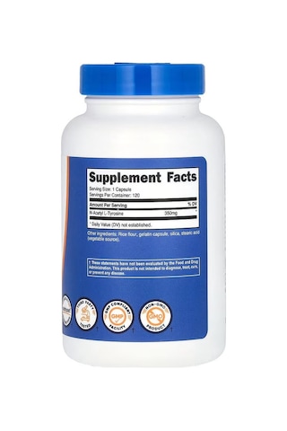 Nutricost N-acetyl L-tyrosine 350 Mg 120 Capsules