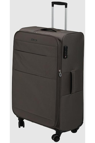 Pierre Cardin Ultra Light Hafif Lüx Kumaş Büyük Boy Valiz Kahve 04pc4200