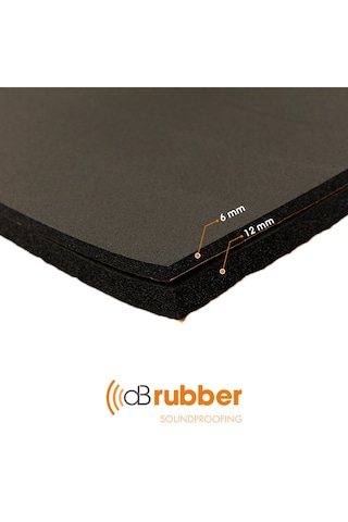 Dbrubber Teker Davlumbaz Oto Ses Yalıtımı Firex Sünger Db Rubber 6Mm 50 X 40Cm