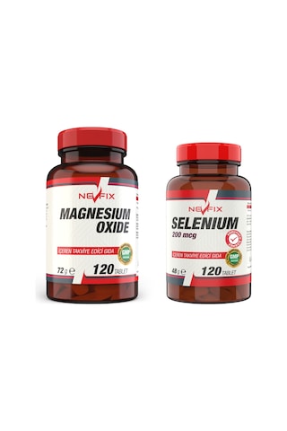 Nevfix Selenyum 200 Mcg 120 Tablet Magnezyum 250 MG 120 Tablet