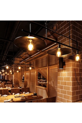 Springsun Vintage E27 Edison Led Ampul, 5'li Paket Dimmable St64, Sıcak Beyaz Işık 350lm, Kafe & Bar Dekorasyonu İçin