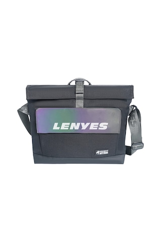 Lenyes Lb718 Dazzling Serisi Çok Amaçlı Su Geçirmez Omuz Askılı Seyahat Çantası Siyah Siyah