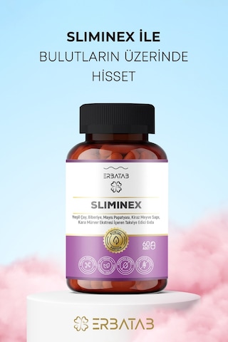 Erbatab Sliminex Takviye Edici Gıda 60 Kapsül