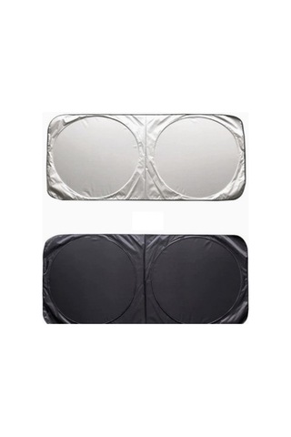 Katlanabilir Araç Güneşliği 150x70 Cm Ön Cam Uv Koruma Oto Güneşlik Araba Cam Perdesi