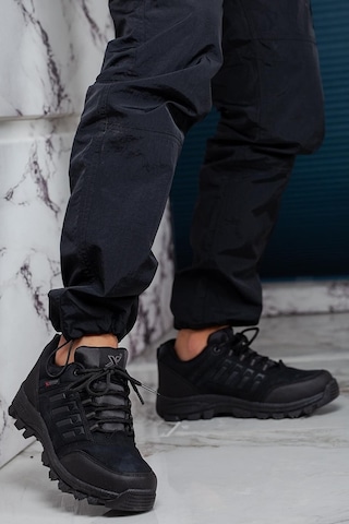 İmershoes Günlük Siyah Erkek Bot Kürklü Fermuarlı Ve Bağcıklı