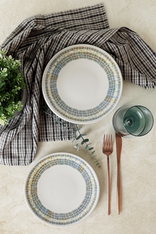 Keramika Professional Mosaica Pergamon Pasta Tabağı 20 Cm 6 Adet 22825 Gri