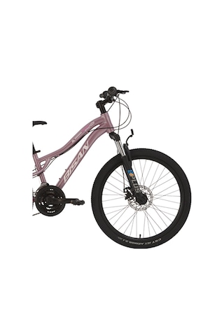 Bisan Kdx 2800-d Kadın Mtb Dağ Bisikleti 24 Jant 21 Vites Disk Fren 30 Cm Kadro Metalik Pembe