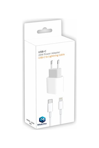 20w Gerçek Güç Pd Type-c Adaptör + 27w Type-c To Lightning Kablolu Hızlı Şarj Set