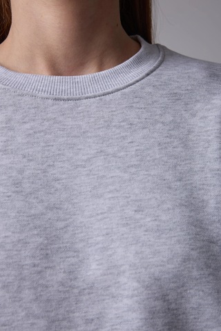 Defys Kadın Basic Sweat Gri Melanj - 747511219 Gri Melanj