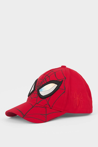 Defacto Marvel Spıderman Pamuklu Cap Şapka Erkek Çocuk G0956a826smrd1 Kırmızı-rd1