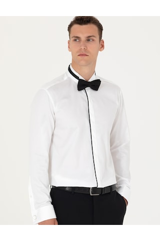 Pierre Cardin Erkek Beyaz Smokin Gömlek 50277130-vr013 Beyaz