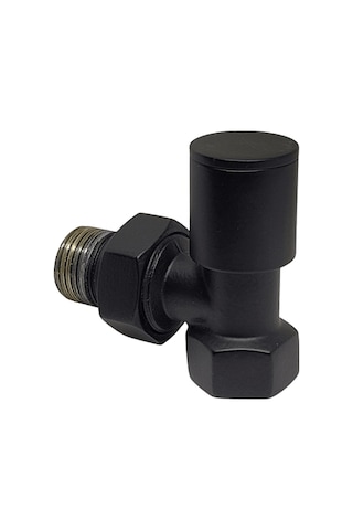 EDP Mat Siyah 1/2" Köşe Radyatör/Havlupan Vanası