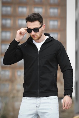 Oksit Chev Micro İnterlok Dik Yaka Fermuarlı Hırka Sweatshirt