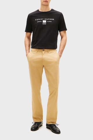 Tommy Hilfiger Logolu % 100 Pamuk Regular Fit Bisiklet Yaka T Shirt Erkek T Shirt Mw0mw42365 Bds Siyah