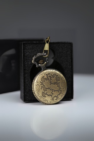 Büro Ev Ofis Hediyesi İçin Kutulu Kişiselleştirilebilir Antik Köstekli Saat