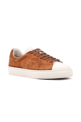Shoetyle - Hakiki Süet Deri Taba Rengi Erkek Günlük Ayakkabı - 666-03-80-1546