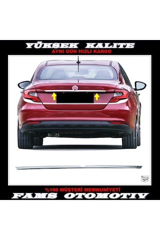 Fiat Egea Sedan Krom Bagaj Çıtası 2015 Üzeri P. Çelik