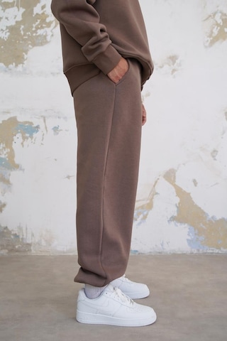 Açık Kahve Cozy Basic Paça Lastik Oversize Eşofman Açık Kahve