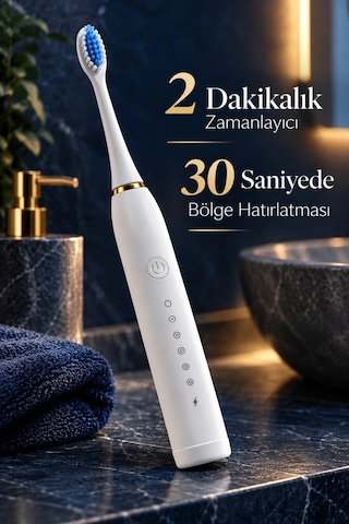 Ers- Beyaz Elektrikli Diş Fırçası 500 Mah Bataryalı 85095077