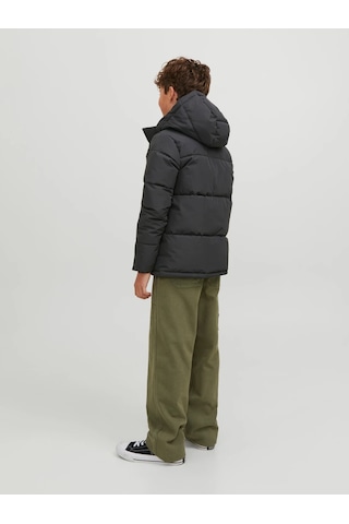 Jack&jones Kapüşonlu Siyah Erkek Çocuk Mont 12246122 001