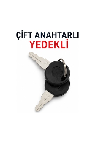 Metal Dolap Kilidi Kare Tip Çift Anahtarlı Çelik Dolap Çekmece Posta Kutusu Mobilya Kilidi