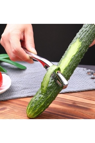 Soyucu Mutfak Aletleri - Pratik Elma Soyucu, Gümüş Renk Gümüş