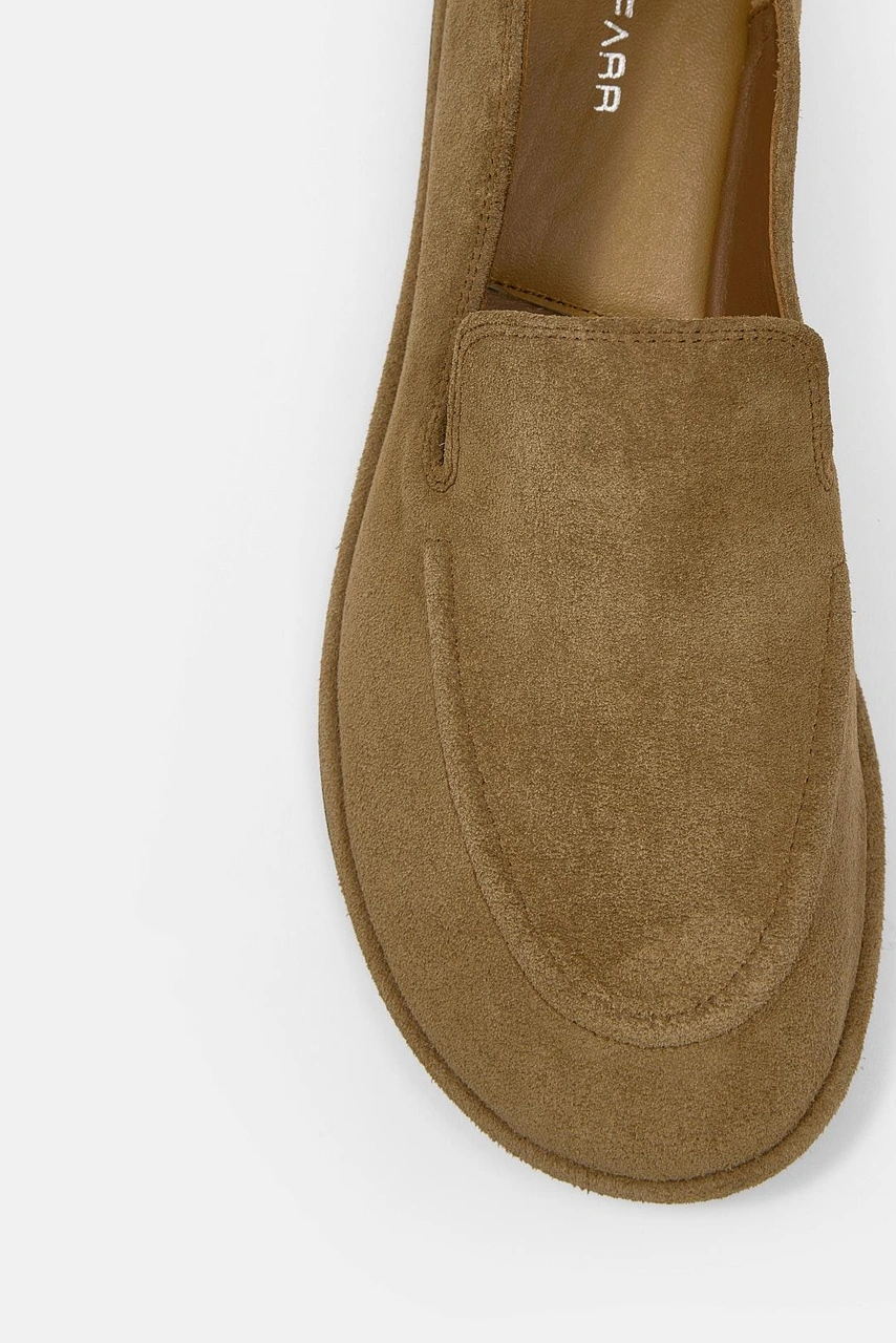 Moose Camel Süet Hakiki Deri Kadın Loafer CAMEL