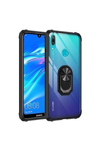 Huawei Y7 Prime 2019 Tam Korumali Yüzüklü Renkli Kenarli Manyetik 544177310