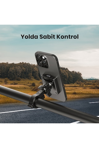 Bix Bph06 Gidon Bağlantılı Motosiklet Bisiklet Telefon Tutucu