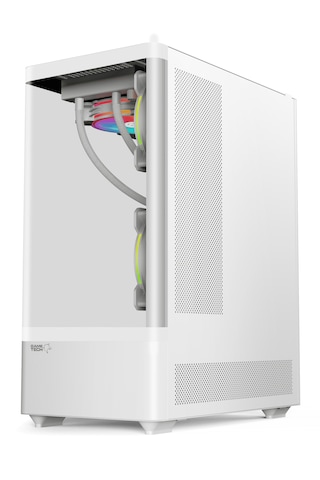 Gametech Intense Beyaz 600w Tuş Kontrol Rgb 5x120mm Fanlı Kasa