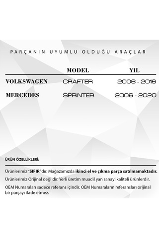 Volkswagen Crafter, Mercedes Sprinter İçin Viraj Lastiği 2'li