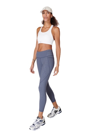 Sweaty Betty Power 7/8 Emboss Workout Kadın Koşu Tayt Mavi