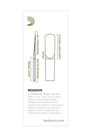 Daddario Reserve Tenor Sax Reeds 3,5 - Dkr0535 Tenor Saksofon Kam