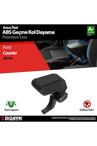 S-Dizayn Ford Courier Kol Dayama Kolçak Geçmeli ABS Siyah 2014 Üz